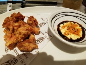 Japanese fried chicken with soy sauce and mayonaisse at Junsui