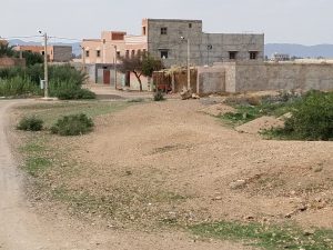 A Berber village in the distance