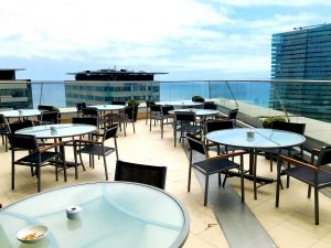 Hilton Executive Club Lounge outdoor terrace