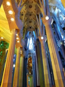 Interior of Gaudi's Sagrada Familia
